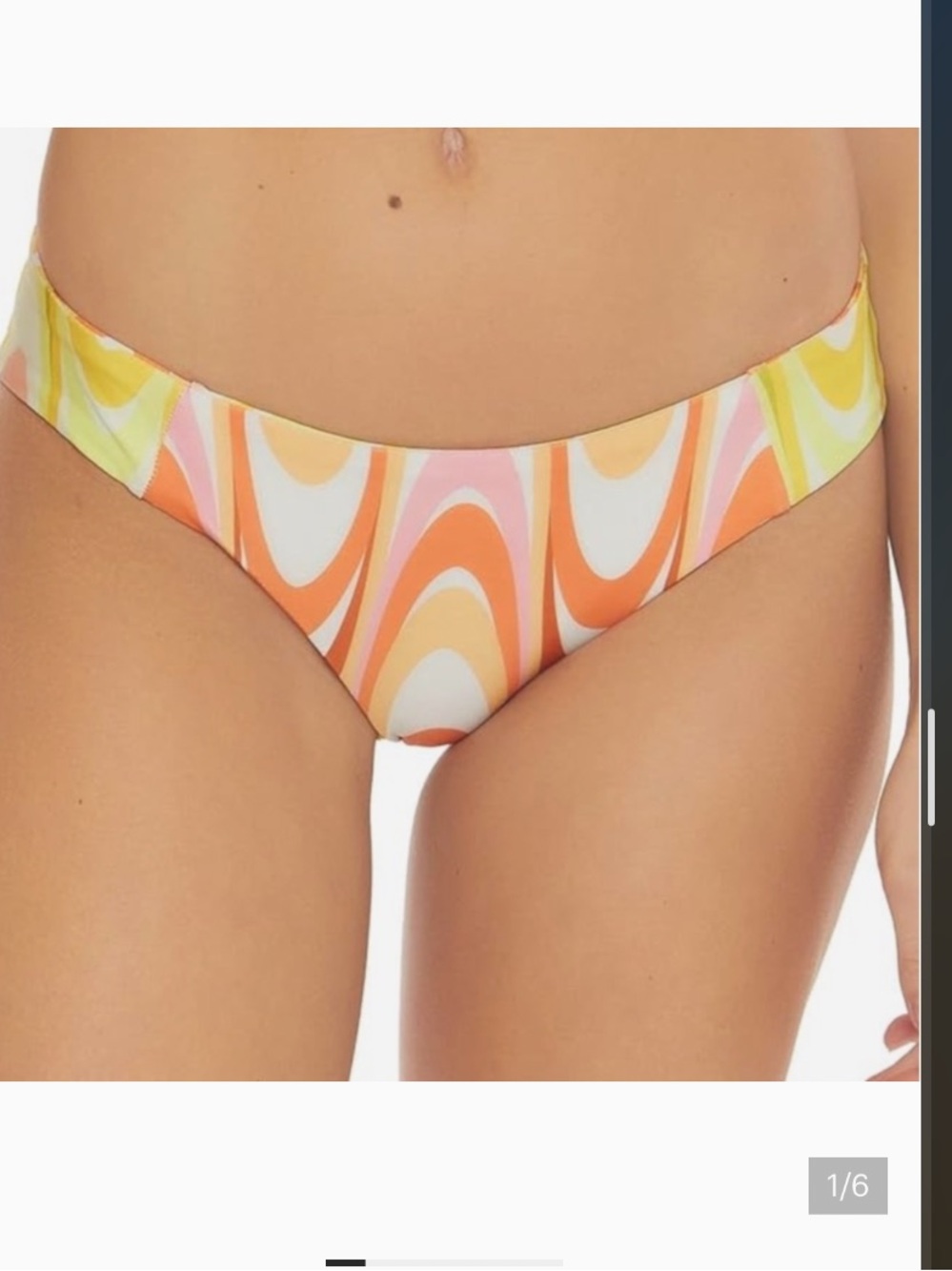 NWT BECCA REVERSIBLE Colorful Women's Swim Bottom